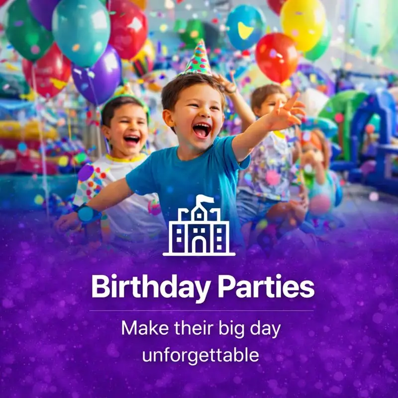 Birthday party bounce house rentals in Atlanta for kids’ birthday celebrations