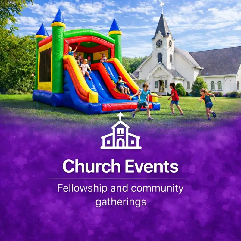Church bounce house rentals in Atlanta for fellowship and community church events