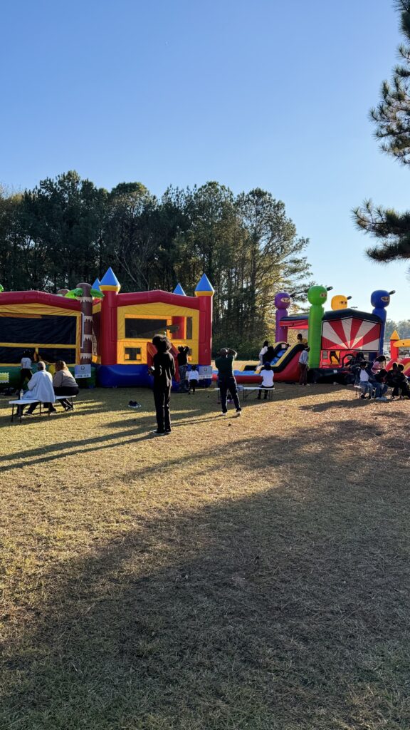 Church festival inflatables in Atlanta GA with bounce houses and obstacle courses for church family fun day