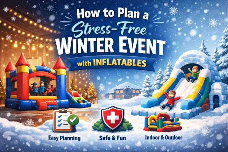 stress-free winter event with inflatables